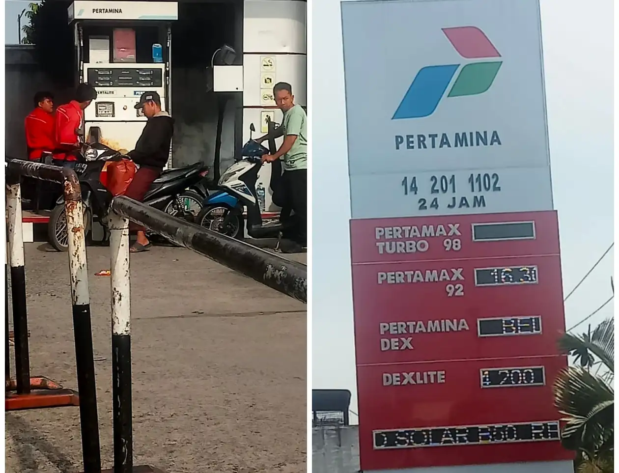 Dugaan Praktik 'Uang Tip' di SPBU 14.201.1102   Klambir 5 Kp Lalang : Pertalite Bebas Dijual Pakai Jerigen Berkedok Sarung