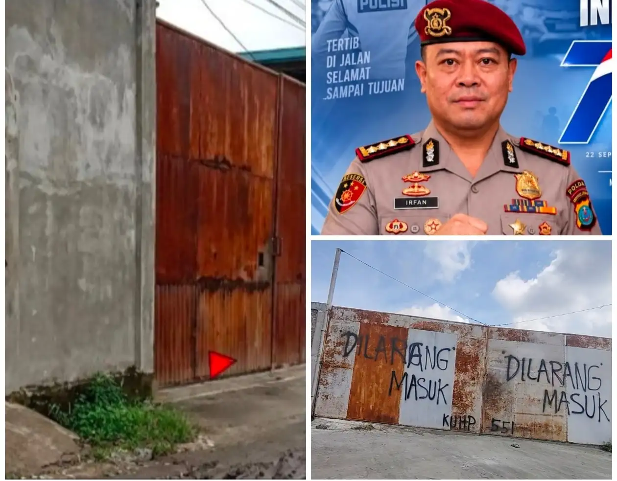 Ditreskrimsus Polda Sumut Bungkam Ketika Dikonfirmasi Terkait Gudang Ilegal Milik Andre Sinaga di Jalan Veteran Pasar X